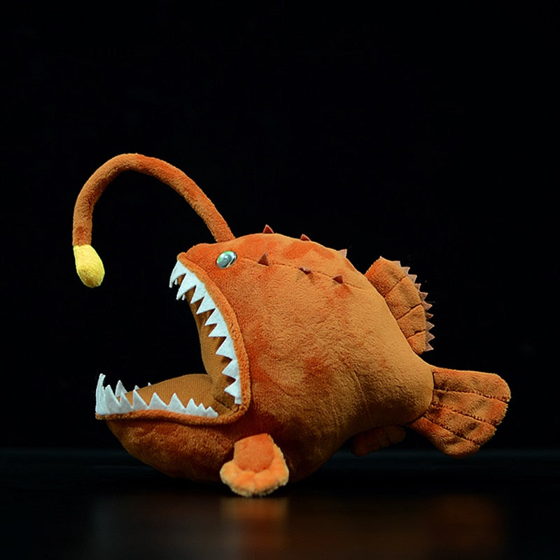Cute Angler Lantern Fish Realistic Animal Plush Stuffed Toy