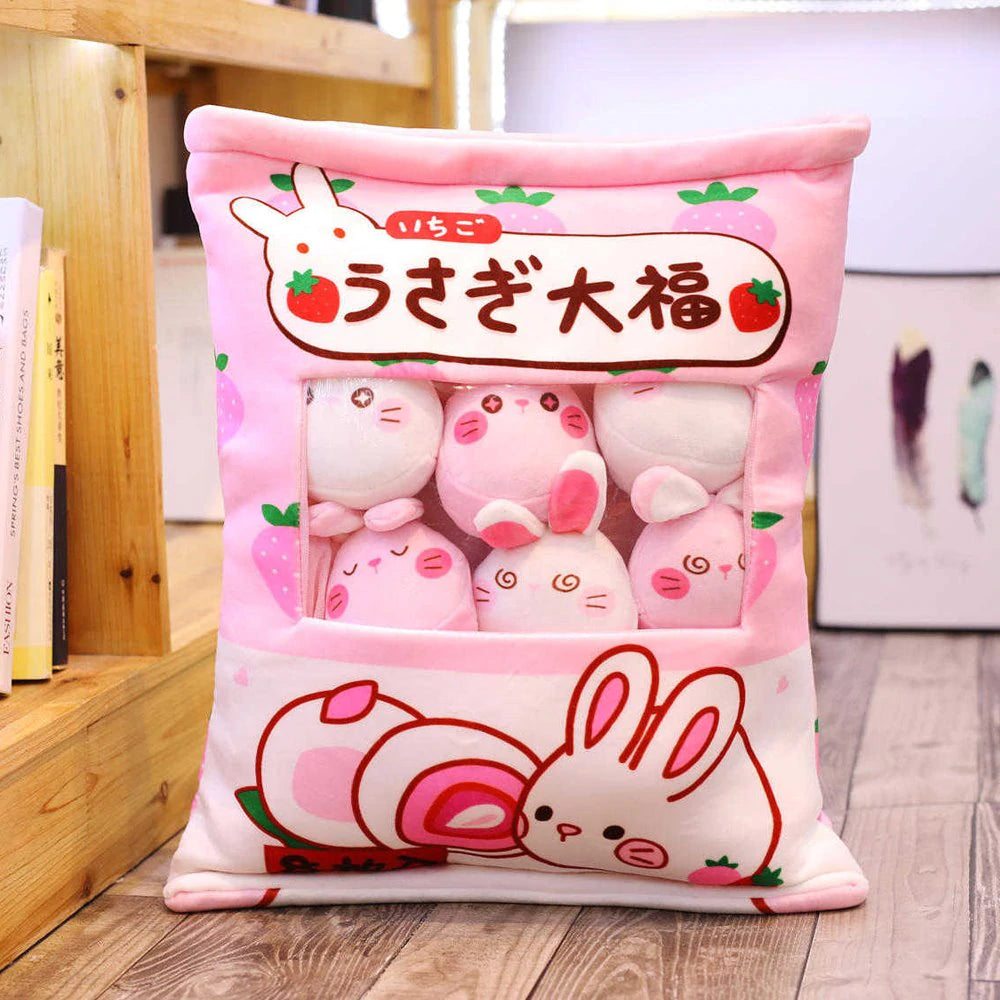 Kawaii Cute Animal Food Snack Plush Pillow Toy Bag