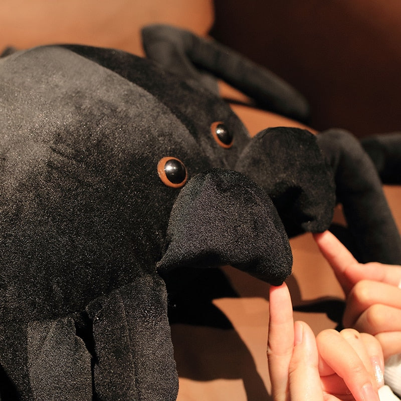 Big Black Spider Realistic Animal Plush Stuffed Toy