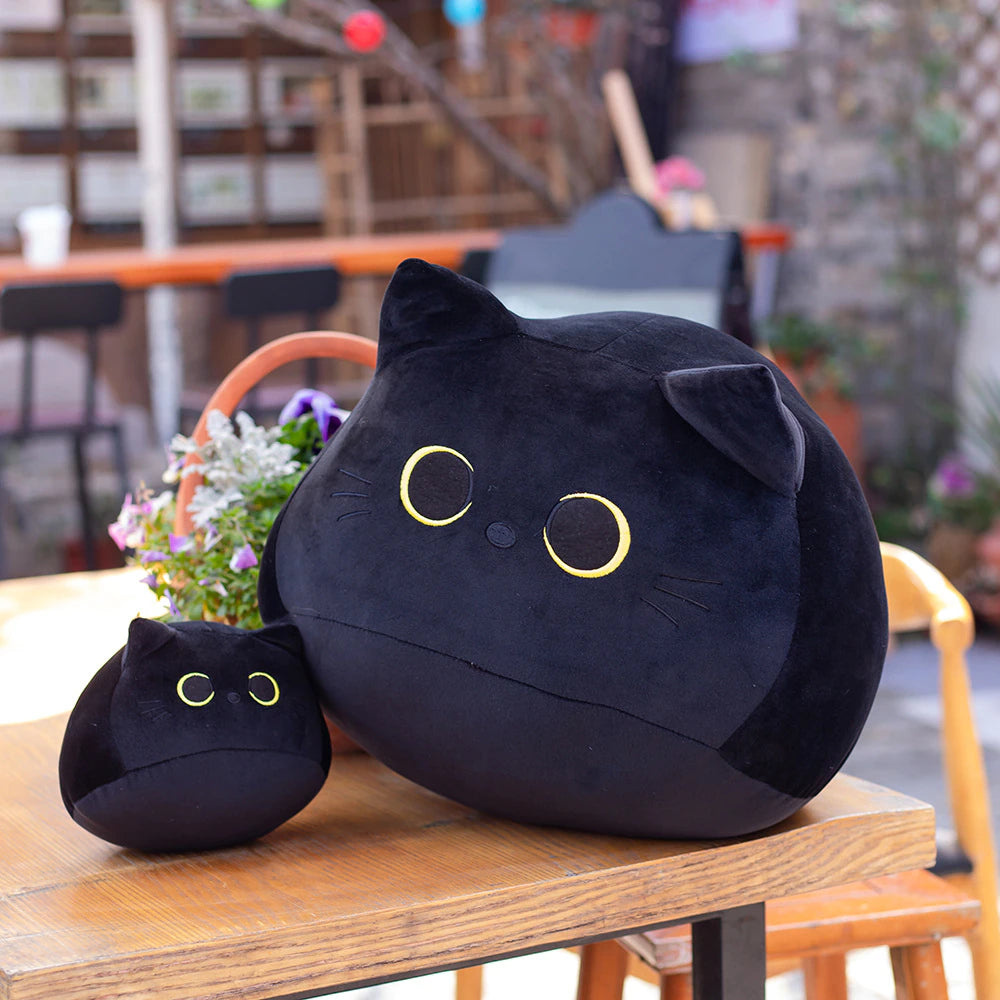 Kawaii Cute Cartoon Black Cat Animal Stuffed Plush Toy