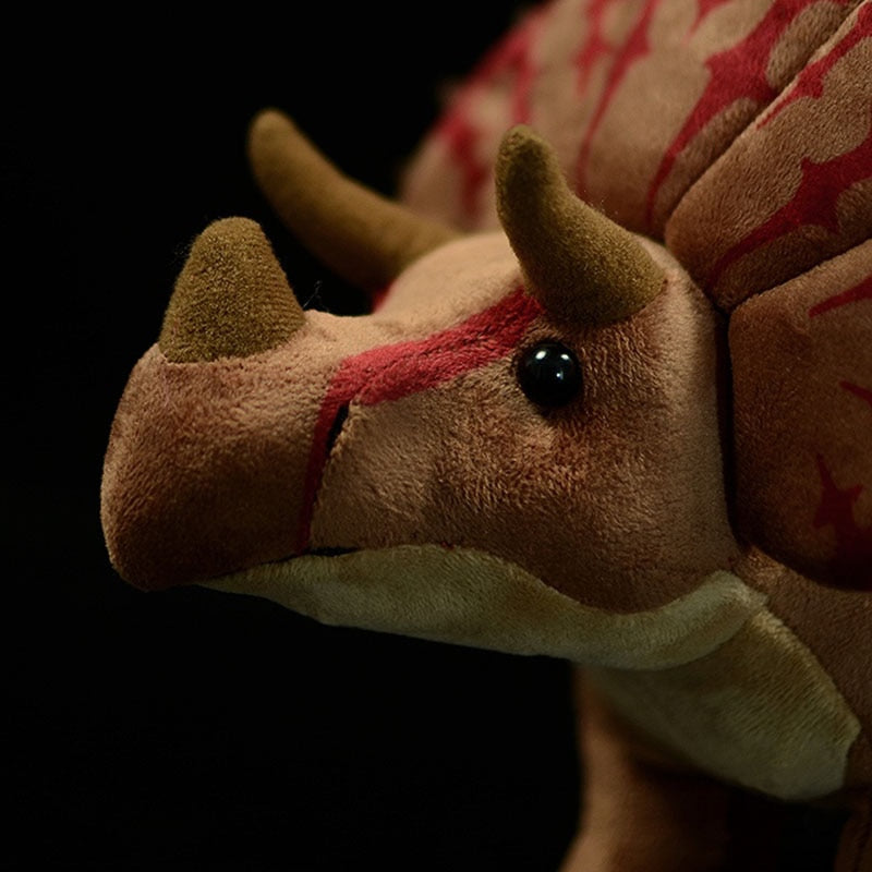 Cute Triceratops Dinosaur Realistic Animal Plush Stuffed Toy