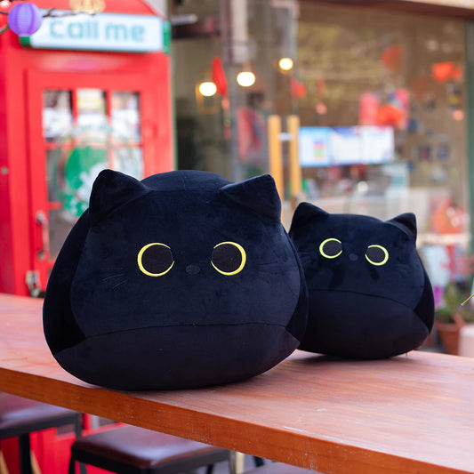 Kawaii Cute Cartoon Black Cat Animal Stuffed Plush Toy