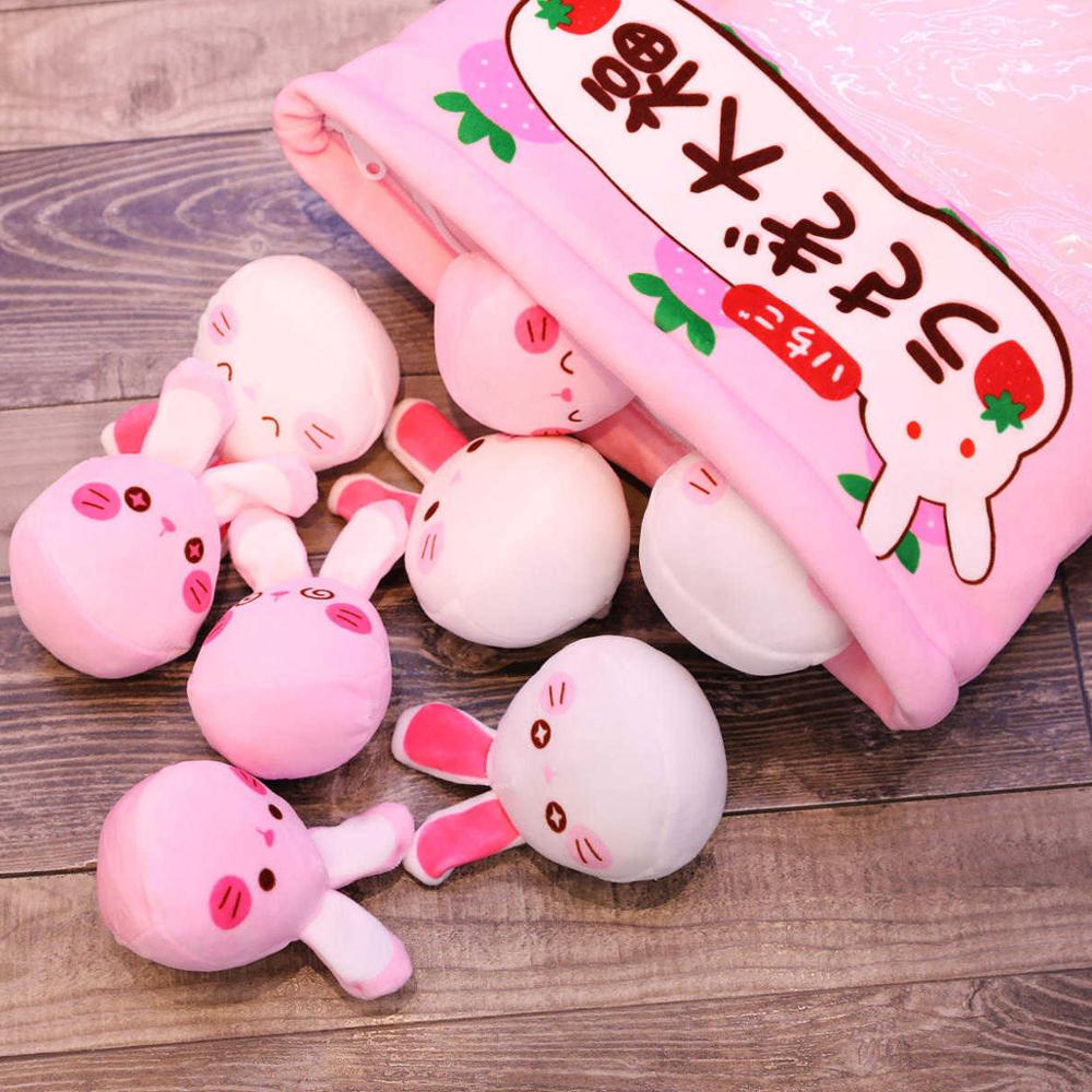 Kawaii Cute Animal Food Snack Plush Pillow Toy Bag