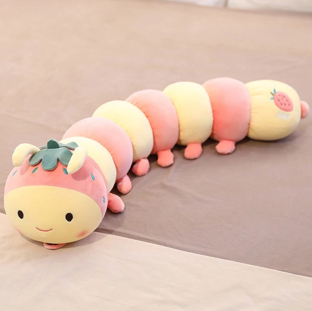 Kawaii Cute Long Fruit Caterpillar Animal Plush Stuffed Toy
