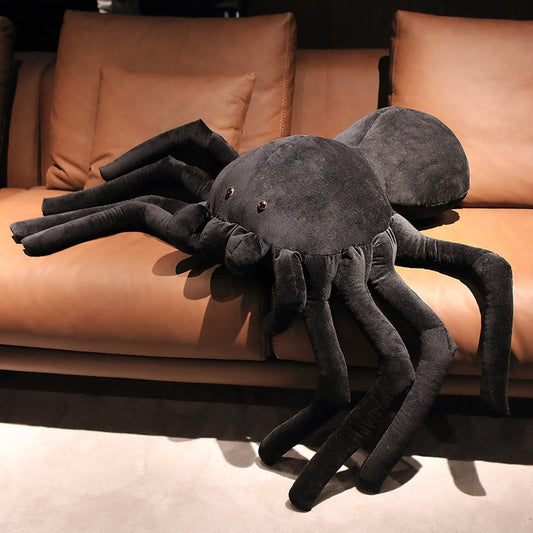 Big Black Spider Realistic Animal Plush Stuffed Toy