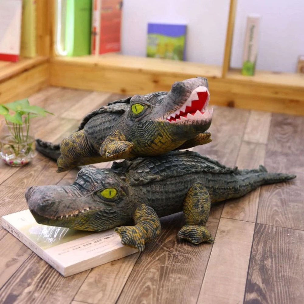 Giant best sale stuffed crocodile